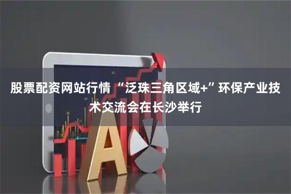 股票配资网站行情 “泛珠三角区域+”环保产业技术交流会在长沙举行