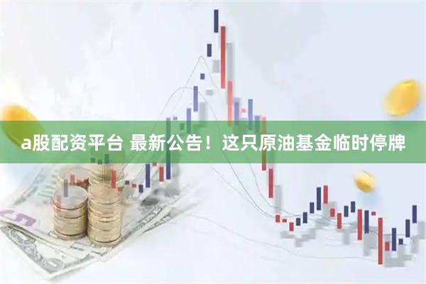 a股配资平台 最新公告！这只原油基金临时停牌
