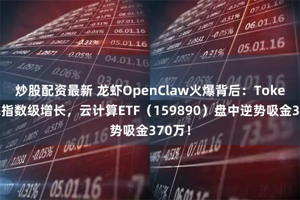 炒股配资最新 龙虾OpenClaw火爆背后：Token消耗指数级增长，云计算ETF（159890）盘中逆势吸金370万！